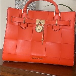 Michael Kors Bold Orange Satchel